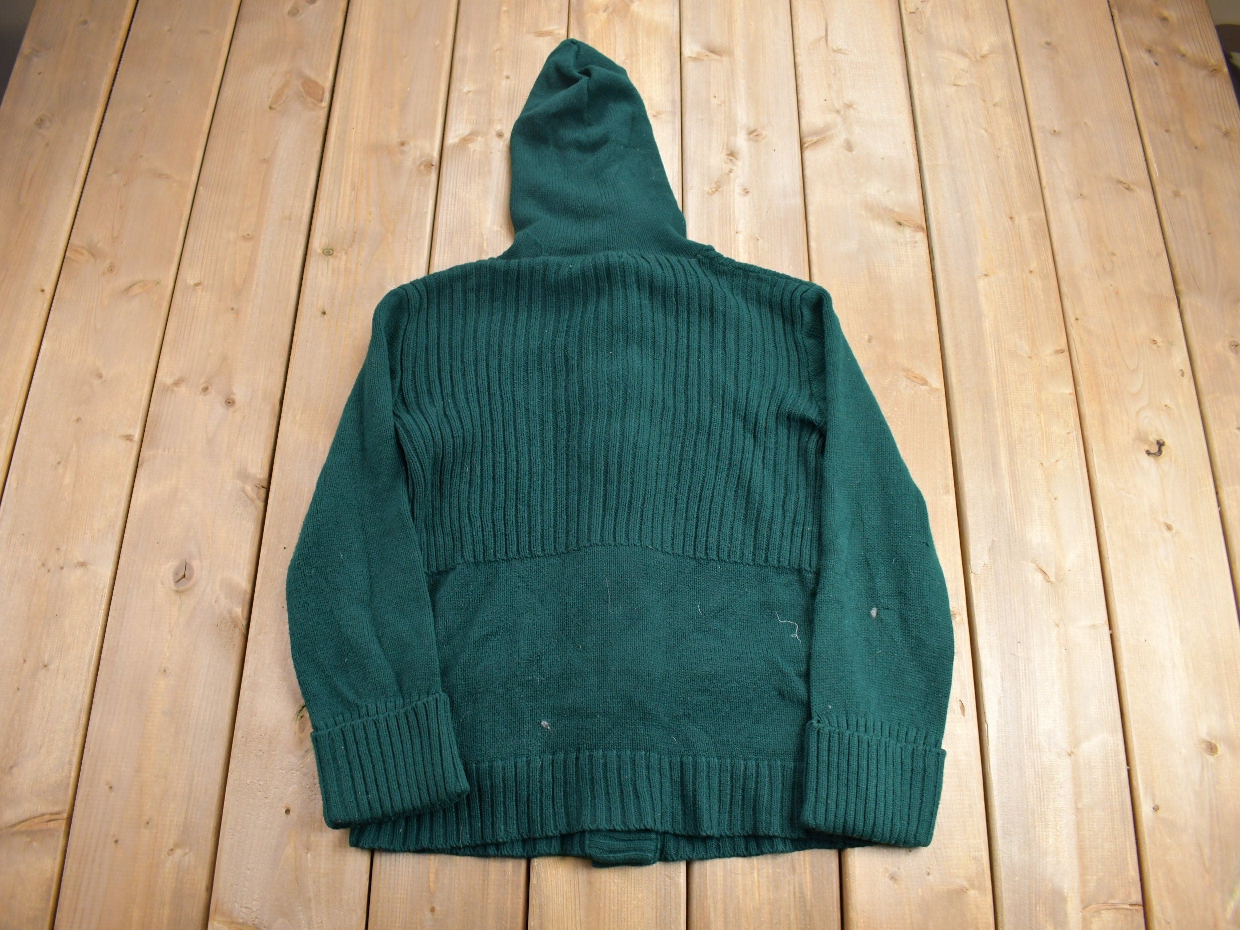 Vintage 1980s Acrylic Knit Button Up Sweater