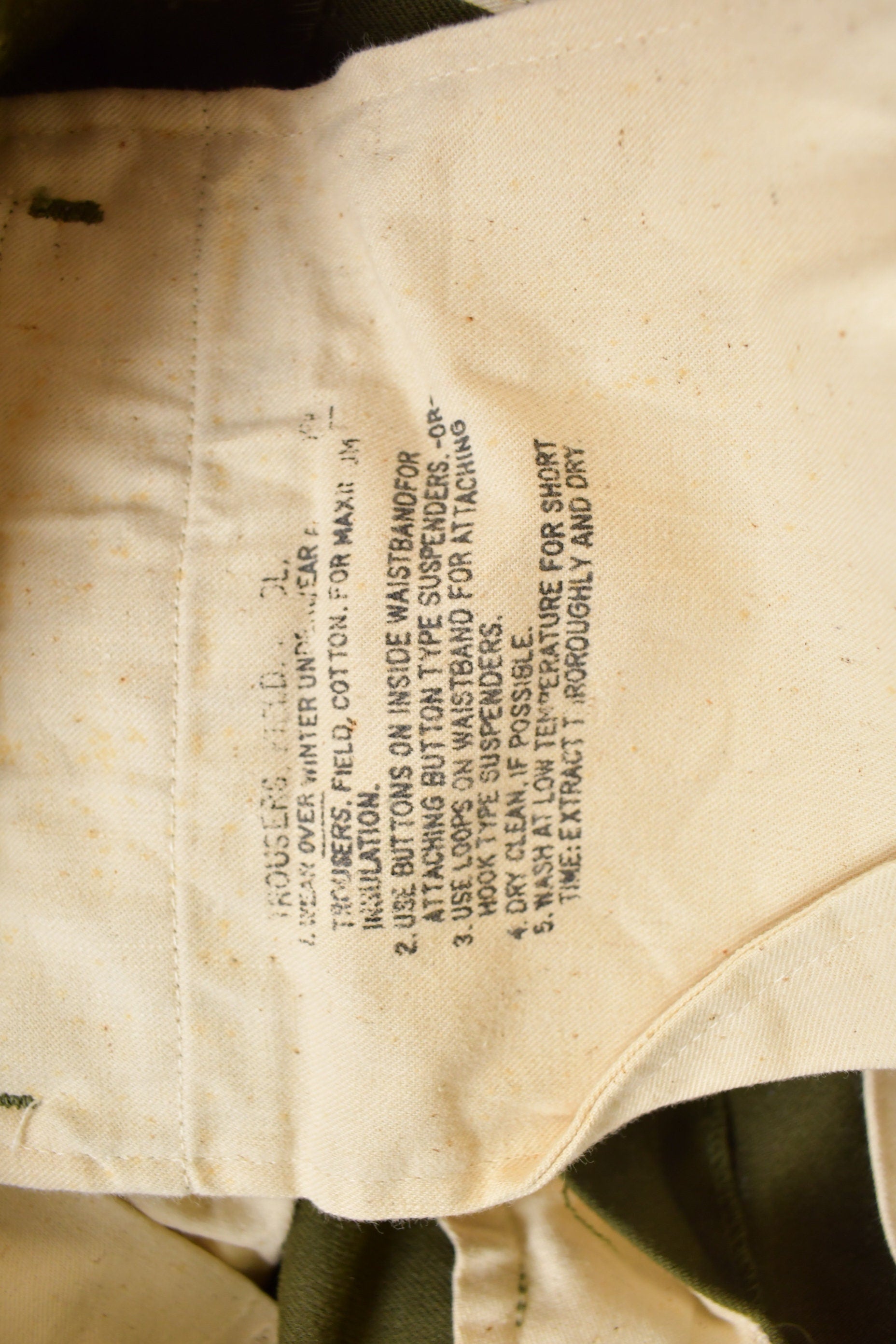 Vintage 1940's WWII Pants