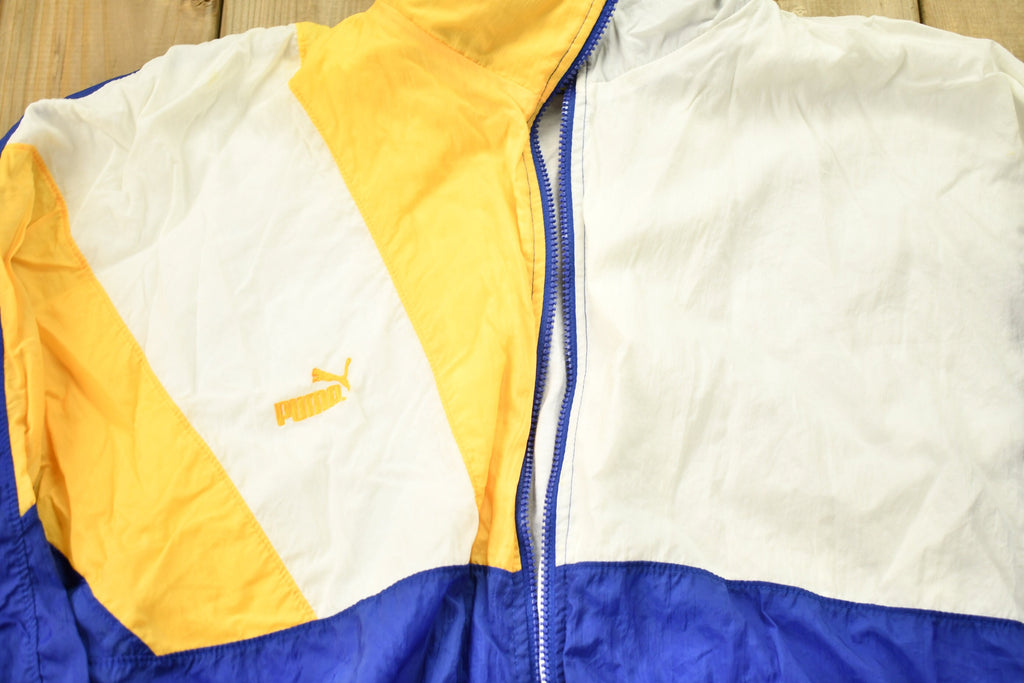 Vintage 1990s Puma Full Zip Windbreaker Jacket
