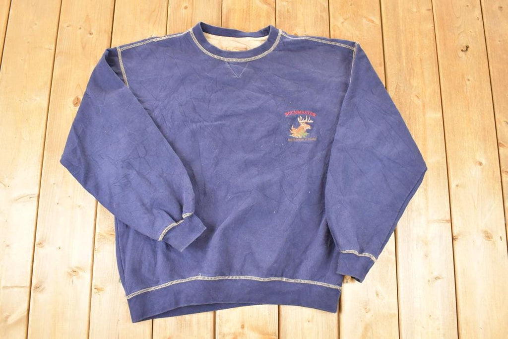 Vintage 1990s Buckhorn River Buckmaster Crewneck Sweatshirt Men's L