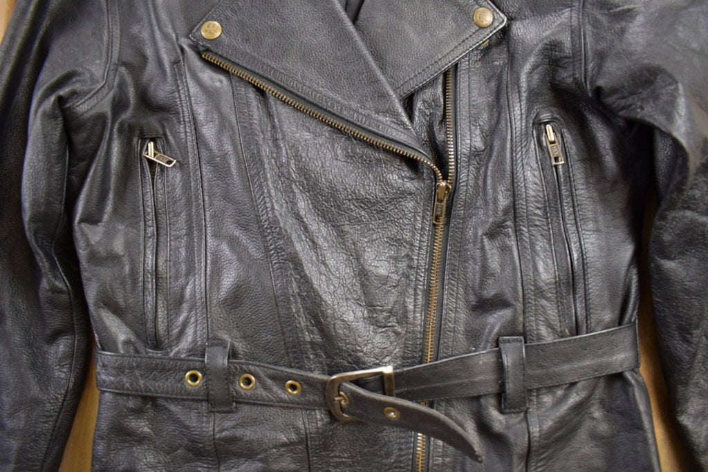 Vintage 1990s Leather Biker Jacket