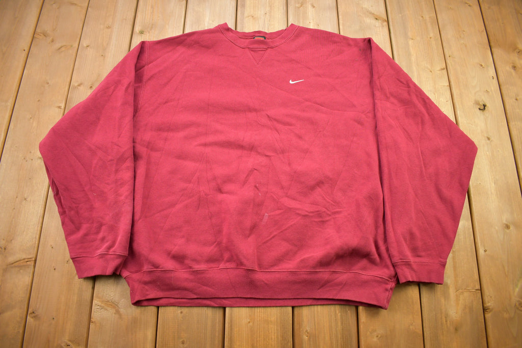 Vintage 1990s Nike Embroidered Mini Swoosh Crewneck Sweatshirt