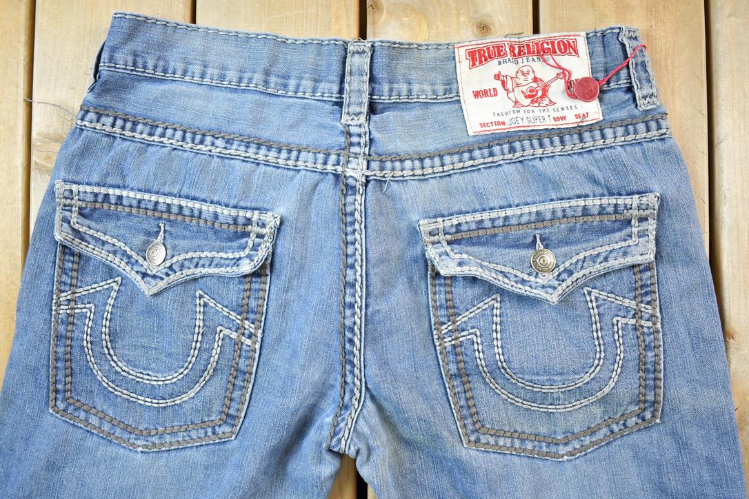 Vintage Y2K True Religion Denim Jeans Size 36 x 32 Made In USA / Vintage Denim / Vintage Levis / Retro Jeans