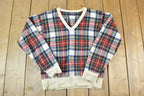 Vintage 1970s Hathaway 100% Scottish LambsWool Argyle Knit Sweater