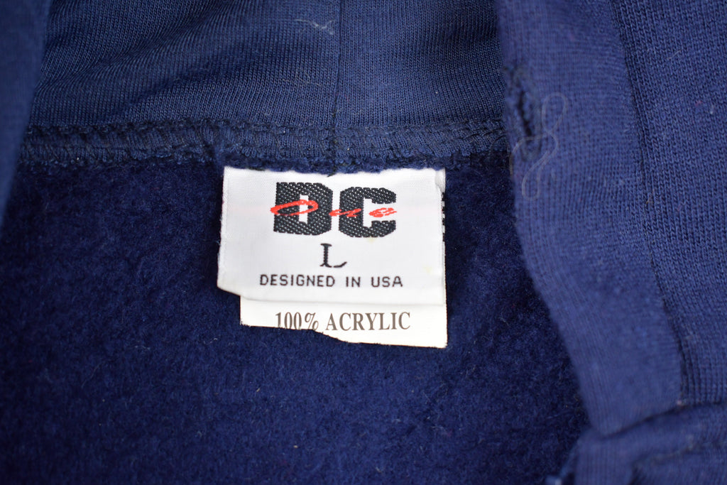 Vintage 90's USA Embroidered Graphic / 90s Hoodie / Vintage Sweater / Full Zip / 80s / 90s / Athletic Pull Over / Washington DC