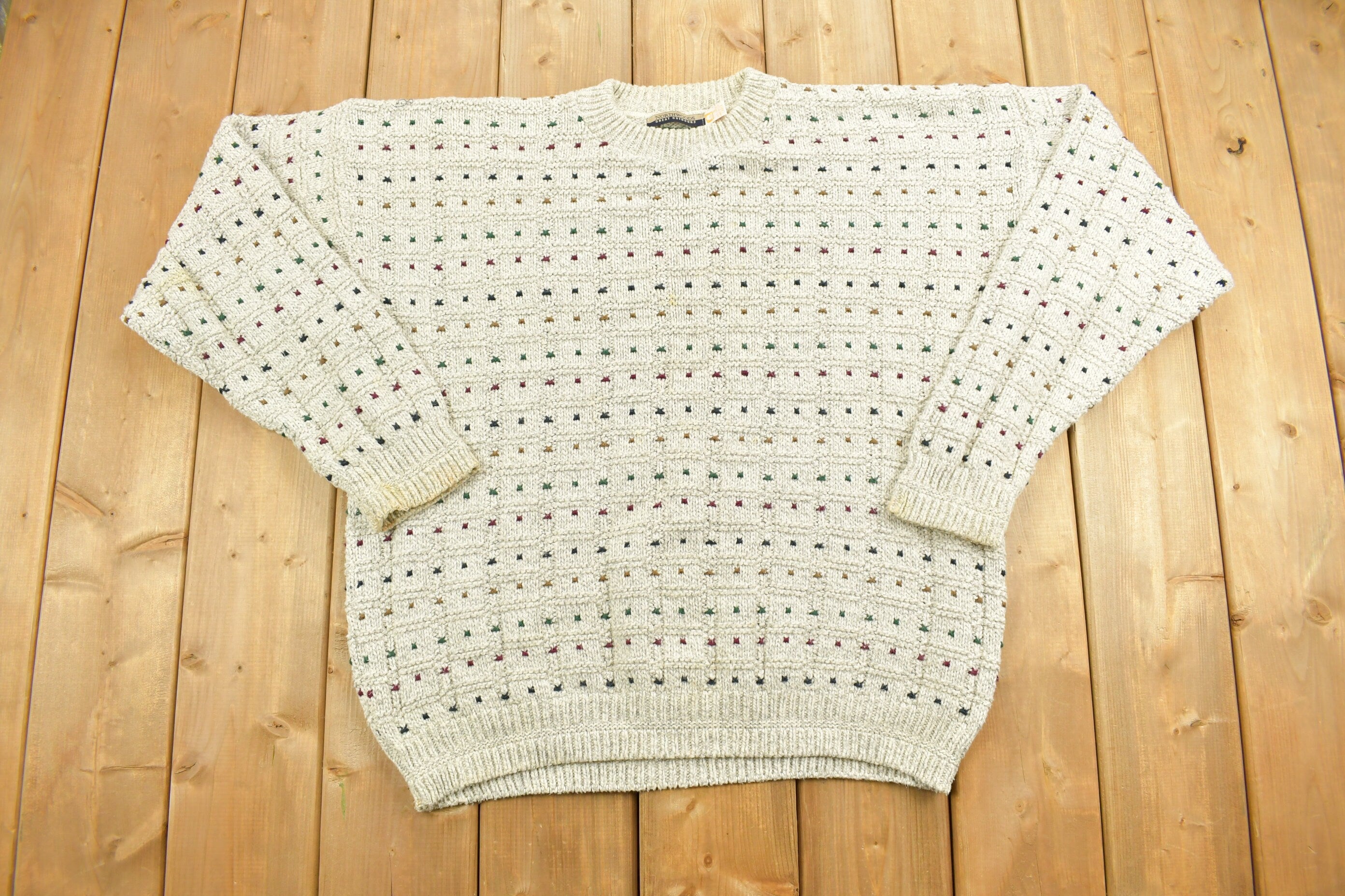 Vintage 1990s Northwoods Great Outdoors Knitted Sweater