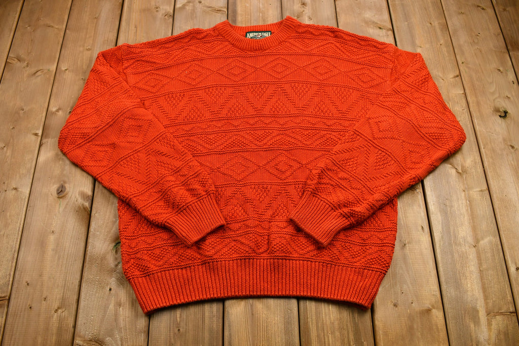 Vintage 90s American Eagle Outfitters Red Knit Sweater