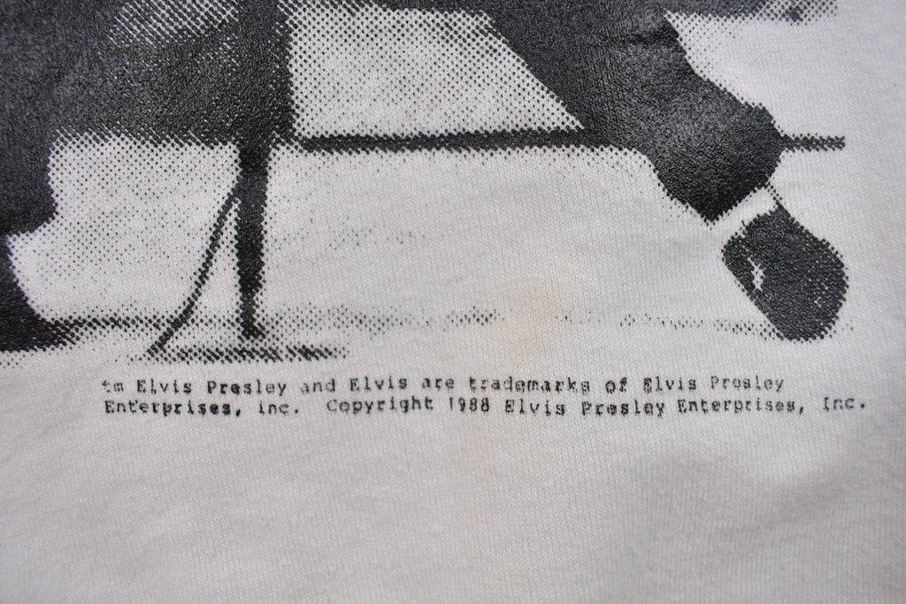 Vintage 1988 Elvis Presley Rock N Roll Raglan Crewneck Sweatshirt