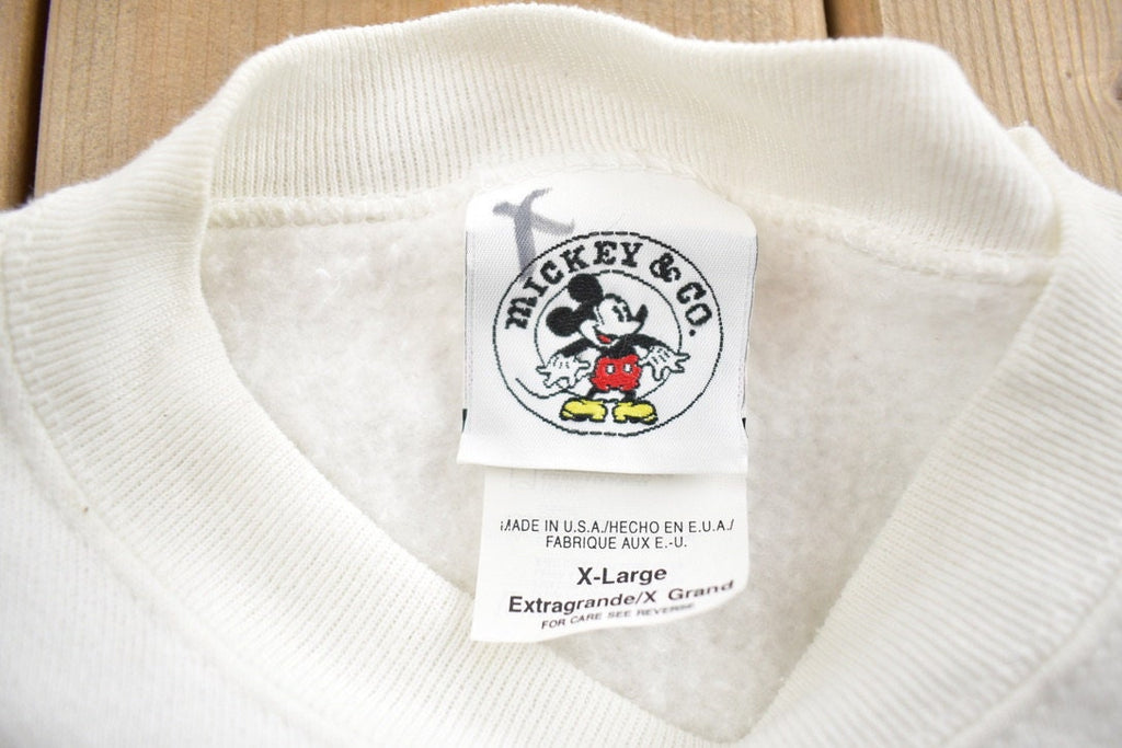 Vintage 1990s Mickey Mouse Labour Of Love Mini Mouse Disney Crewneck