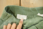 Vintage 1980s Military OG-107 Starched Sateen Fatigue Pants Men's 31 x 32