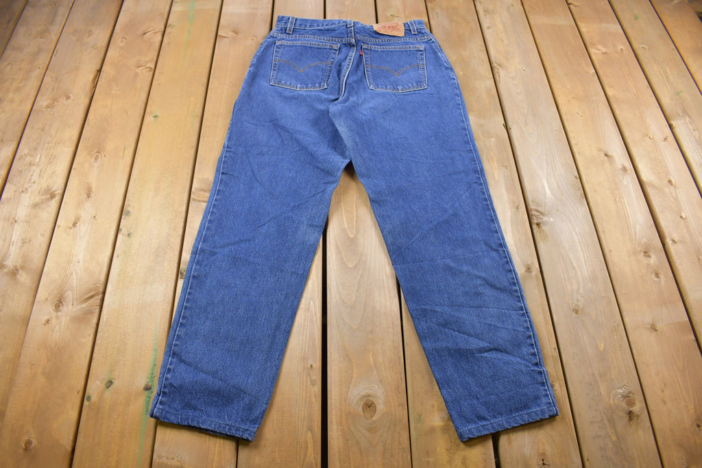 Vintage 1990s Levi's 550 Red Tab Dark Blue Jeans Size 31 x 31