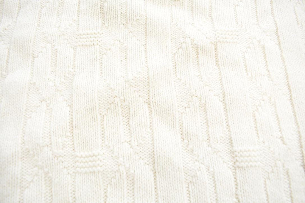 Vintage 1990s McBriar Knit Crewneck Embroidered V-Neck Sweater Made In USA