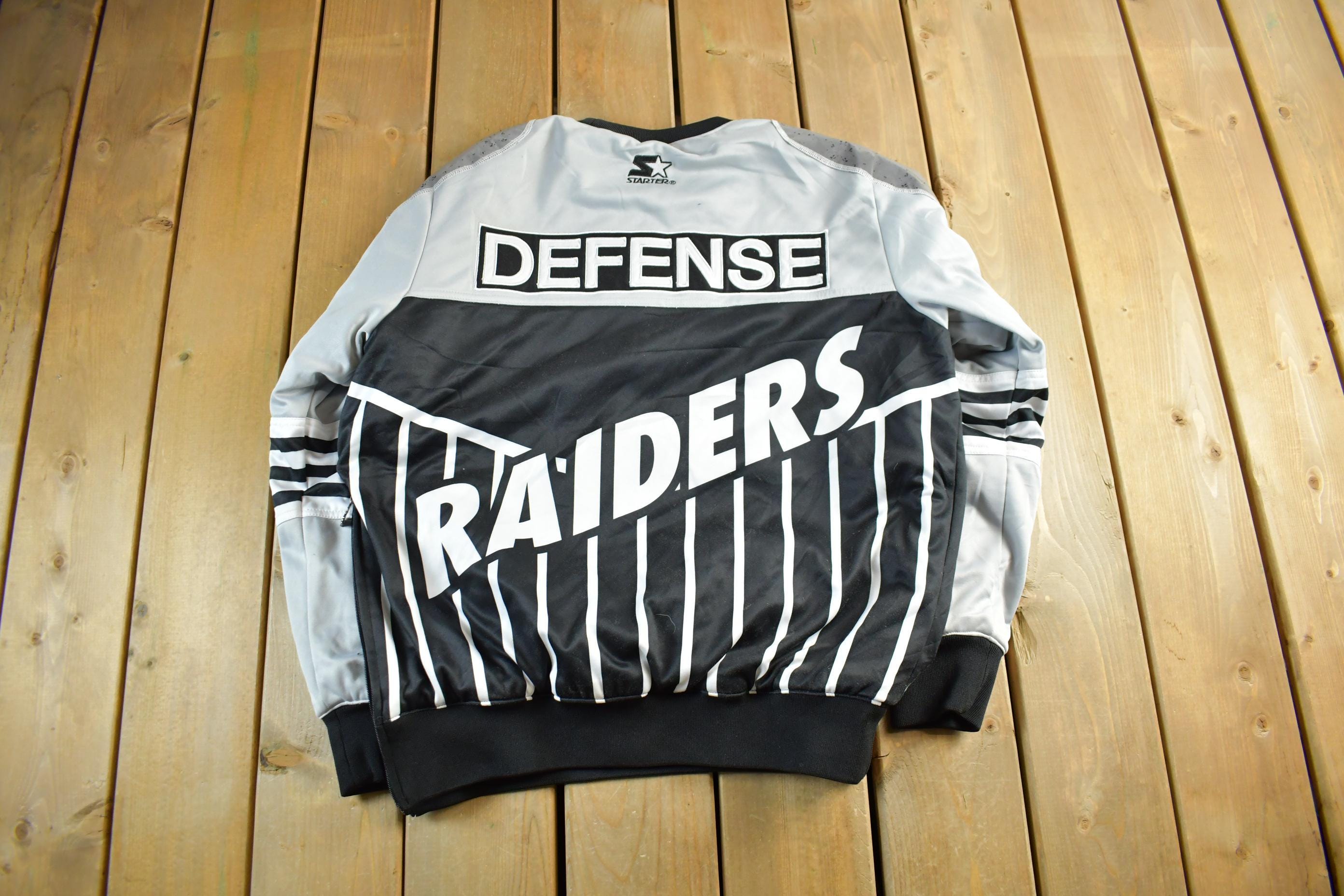 Vintage 2000s Oakland Raiders Pullover Crewneck Men's Large