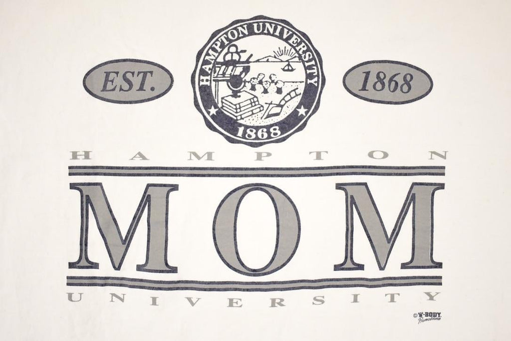 Vintage 1990s Hampton University Mom Souvenir Travel T-Shirt Women's XL