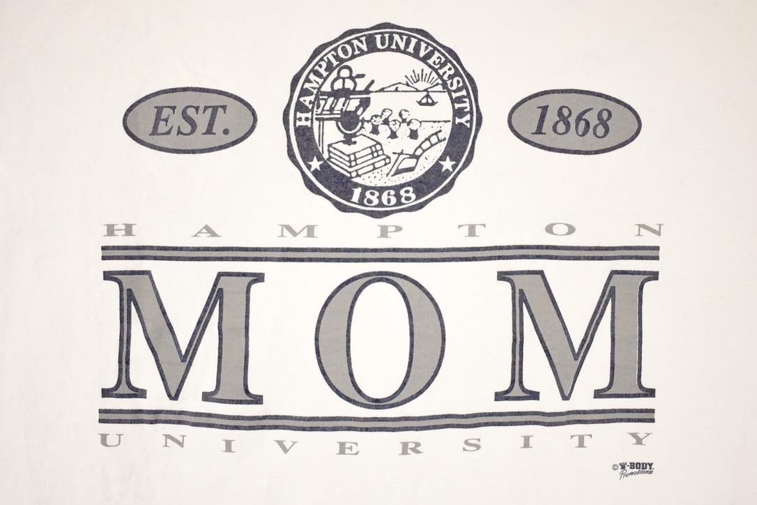 Vintage 1990s Hampton University Mom Souvenir Travel T-Shirt Women's XL