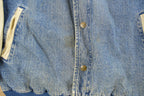Vintage 1990s Pittsburgh Steelers Denim Varsity Jacket Men's XL