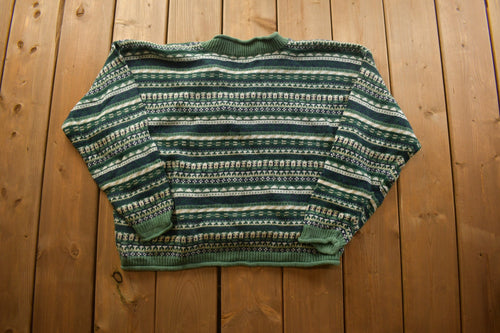 Vintage 1990s Paris Sport Club Knitted Crewneck Sweater