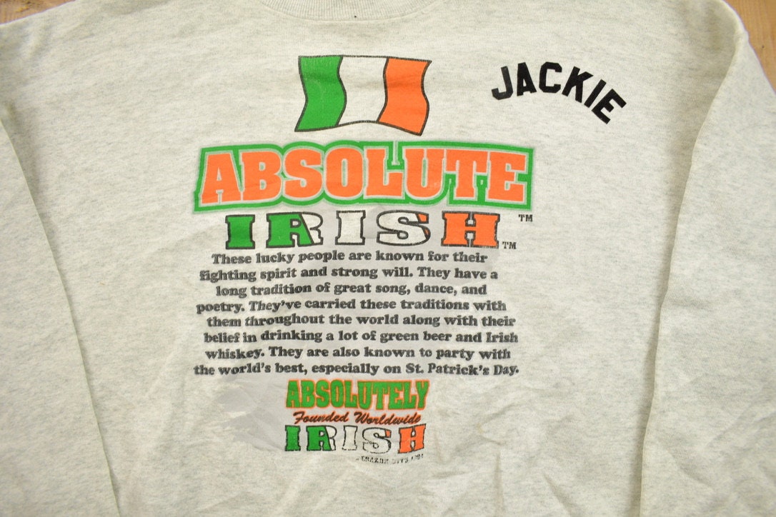 Vintage 1990s Absolute Irish Crewneck Sweatshirt