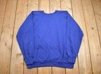 Vintage 1990s Blue Blank Crewneck Sweatshirt