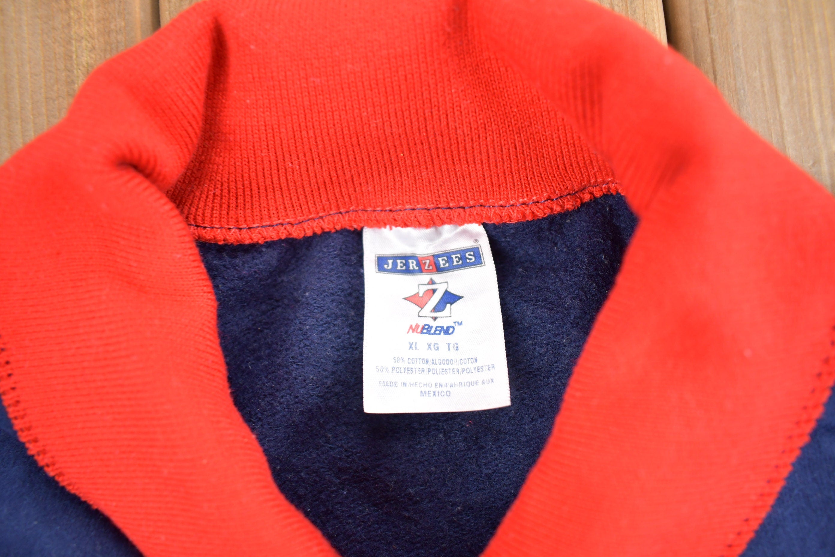 Vintage 1990s Cardinal Theme Collared Quarter Zip Sweater