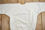 Vintage 1970s Blank Raglan Crewneck Sweatshirt  70s Crewneck  Vintage White Blank  Athleisure  Streetwear  True Vintage
