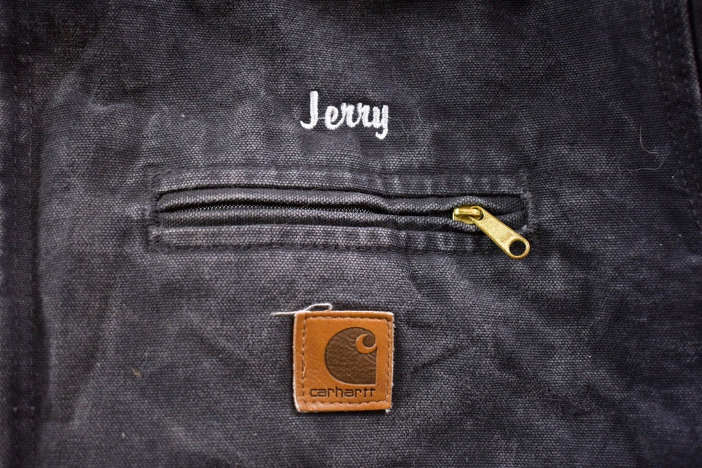 Vintage 1990s Carhartt Sherpa Lined Southern Jasper Country Ambulance Embroidered Sierra Sandstone Jacket