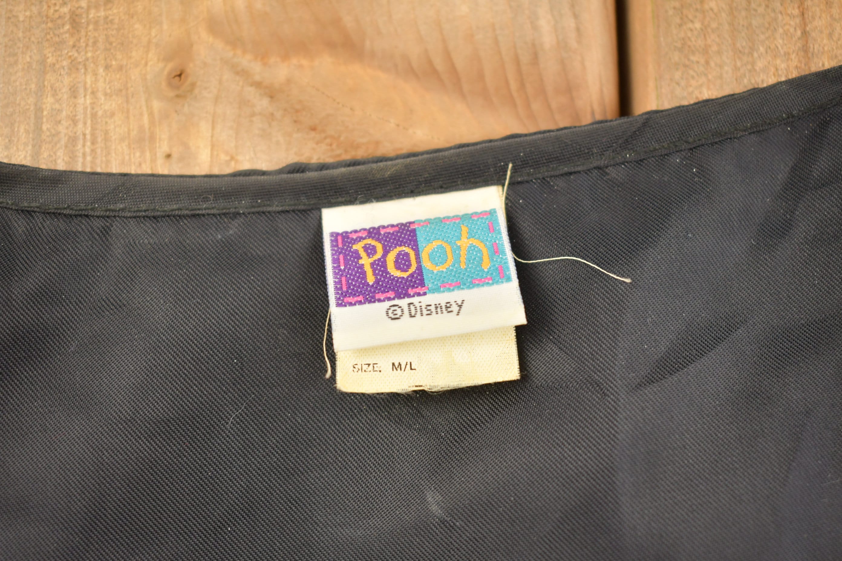 Vintage 1990s Disney Winnie The Pooh Suede Leather Vest  Formal Wear  Leather  Suede Vest  Formal Fashion  Silk Vest  Embroidered