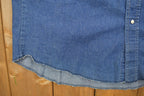 Vintage 1990s Wrangler Western Style Denim Snap Button Shirt