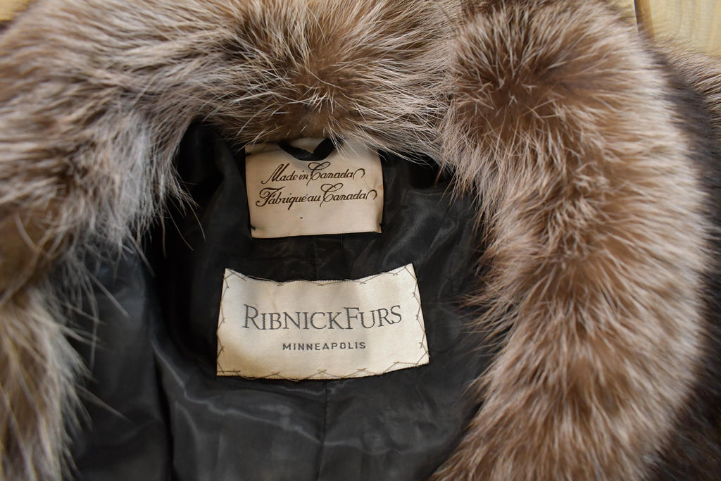 Vintage 1970s Ribneck Furs Fox Fur Coat Men's XL