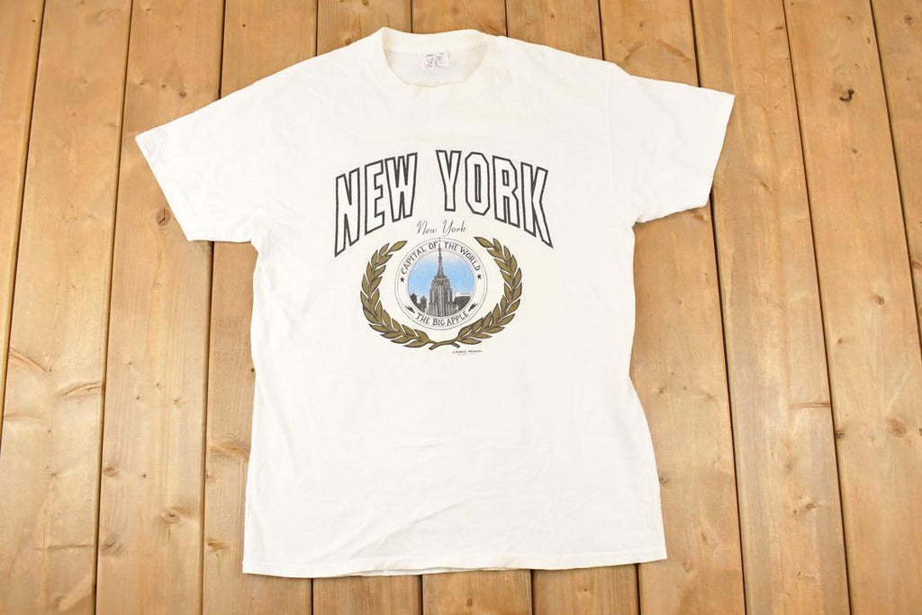 Vintage 1990s New York Souvenir Travel T-Shirt Men's M