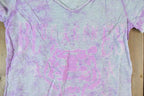 Women Vintage Vigoss Y2K T-Shirt Vigoss Grunge Skull Print / Contrast Stitch / Internet Famous Clothing / Over Dyed