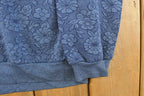 Vintage 1990s Cape Cod Floral Collared Sweatshirt Sun Faded Men's Medium