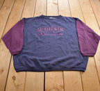 Vintage 1990s Paris Sport Club Authentic Blue Jeans Embroidered Crewneck Sweatshirt Made In USA