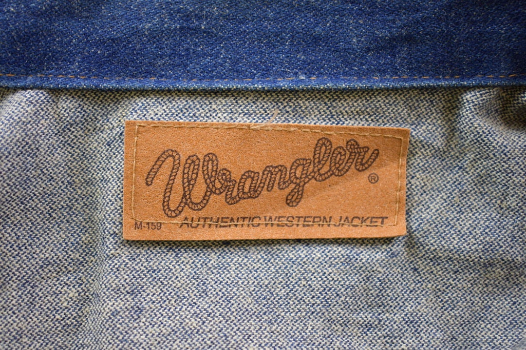 Vintage 1970s Wrangler Workwear Denim Jean Jacket
