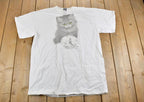 Vintage 1990s Cat And Fish Theme Graphic T-Shirt