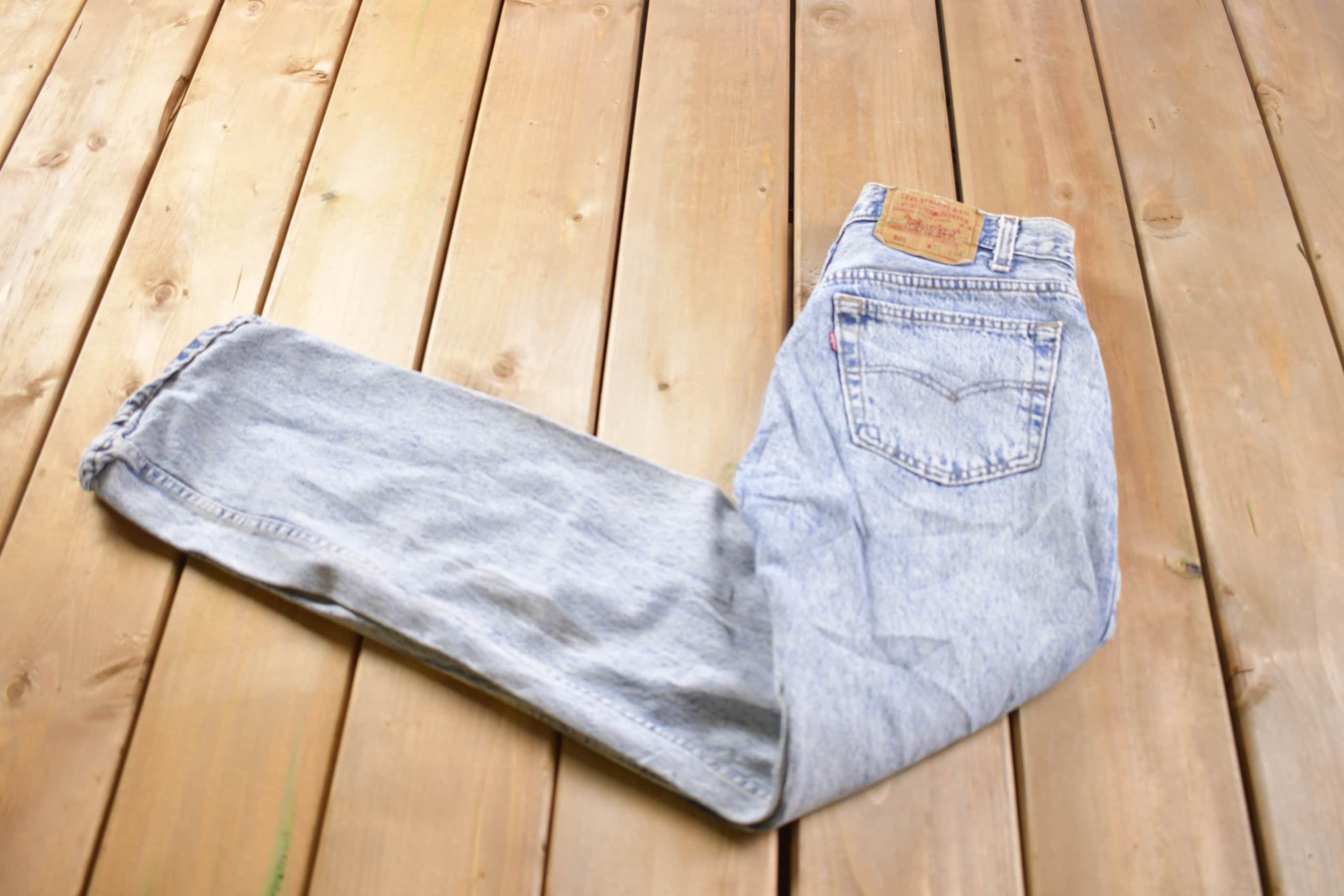Vintage 1990s Levi 501 Red Tab Jeans Size 30 x 32.5