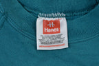 Vintage 1990s Teal Hanes Crewneck Sweatshirt