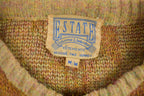 Vintage 1980s E State Knitted Pattern Crewneck Sweater