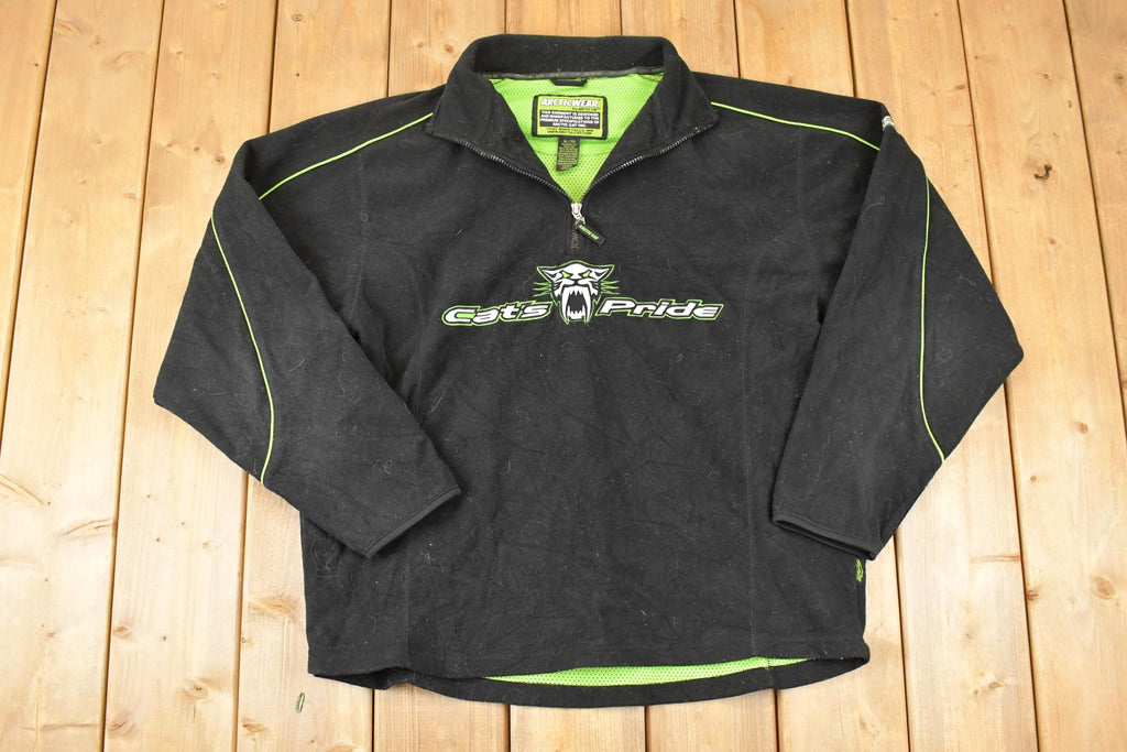 Vintage 1990s Arcticwear Quarter Zip Fleece Outdoorsman Sweater Mens L