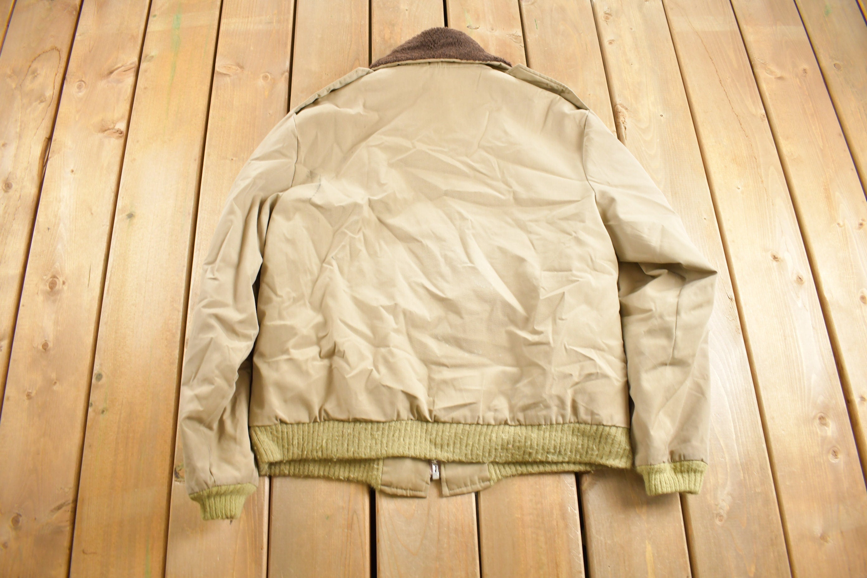 Vintage 1980s JC Penney Quilted Bomber Jacket