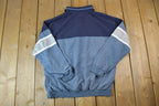 Vintage 1990s LD Sport Quarter Button Collared Crewneck Sweatshirt
