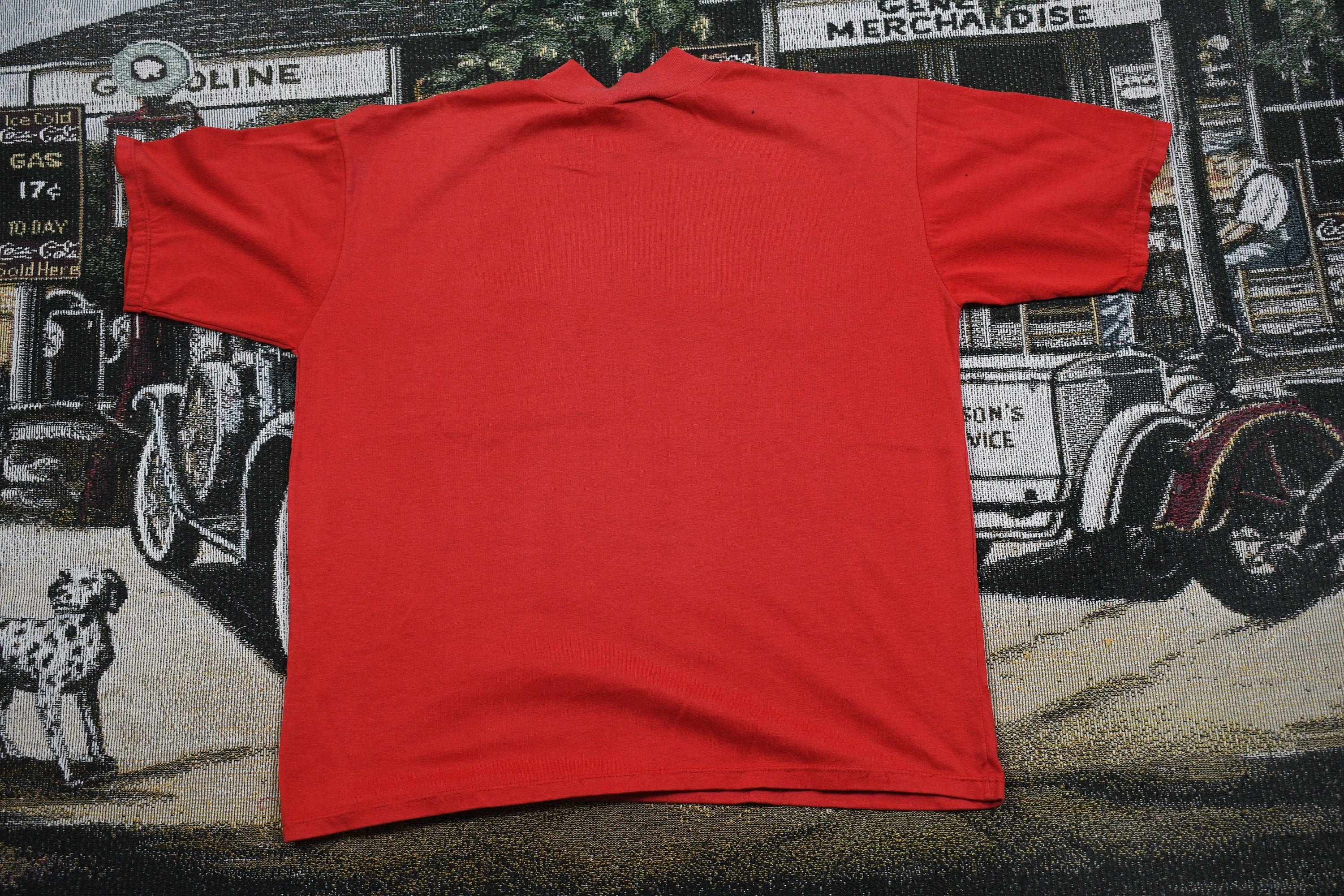 Vintage 1990s Big Shot Blank Red Pocket T Shirt