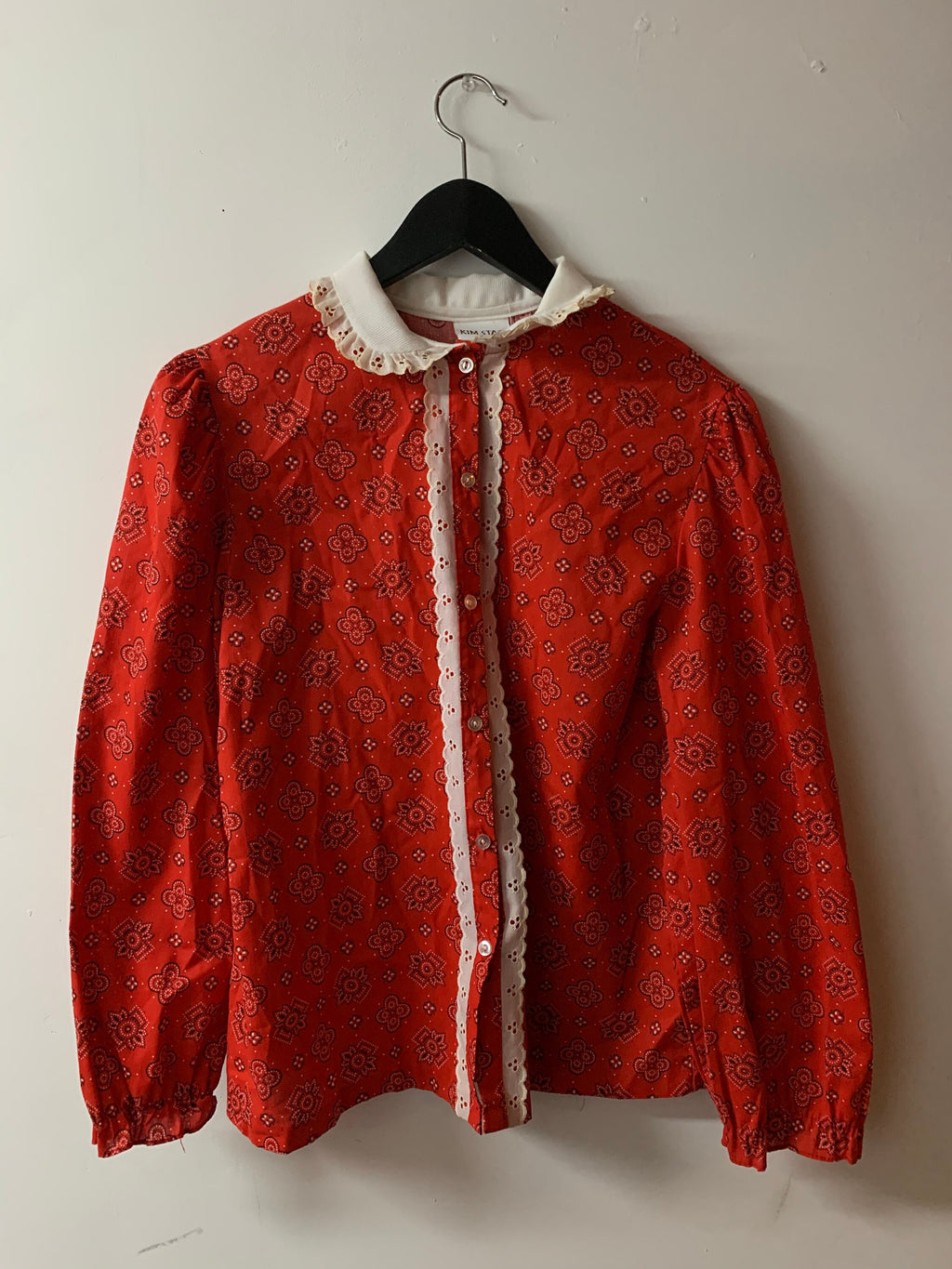 Vintage 1980s Women's Button Up Shirt