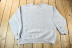Vintage 1990s Champion Mini Logo Grey Crewneck Sweatshirt