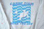 Vintage 1990s Carpe Diem Seas The Day Turtles Crewneck Sweatshirt