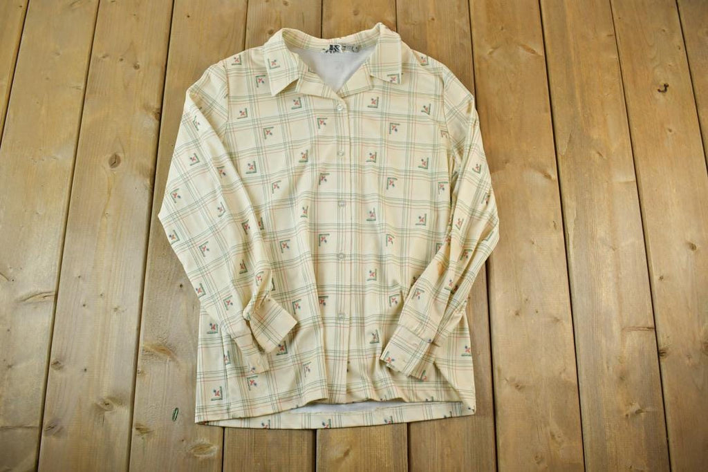 Vintage 1960s Fire Islander Button Up Western Style Shirt