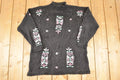 Vintage 1990s Maggie Lawrence Chunky Cable Knit Mock Neck Sweater Women's L