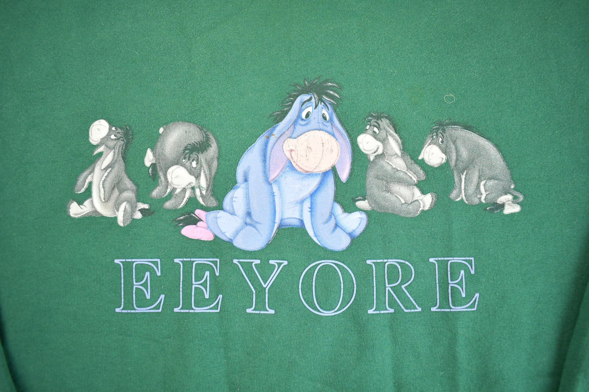 Vintage 1990s Green Eeyore Disney Crewneck - Medium