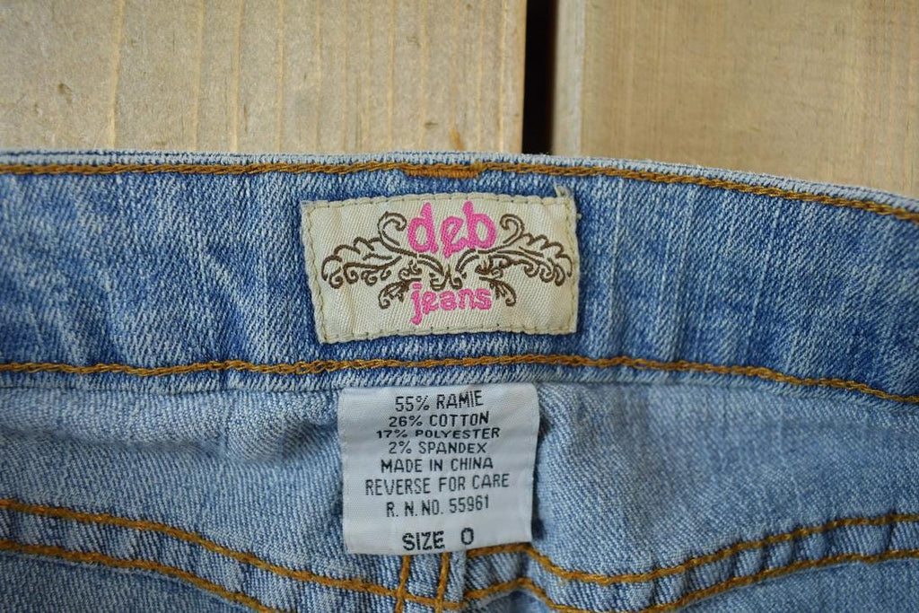Vintage 1990s Deb Jeans Women's Flared Denim Jeans Size 26 x 30
