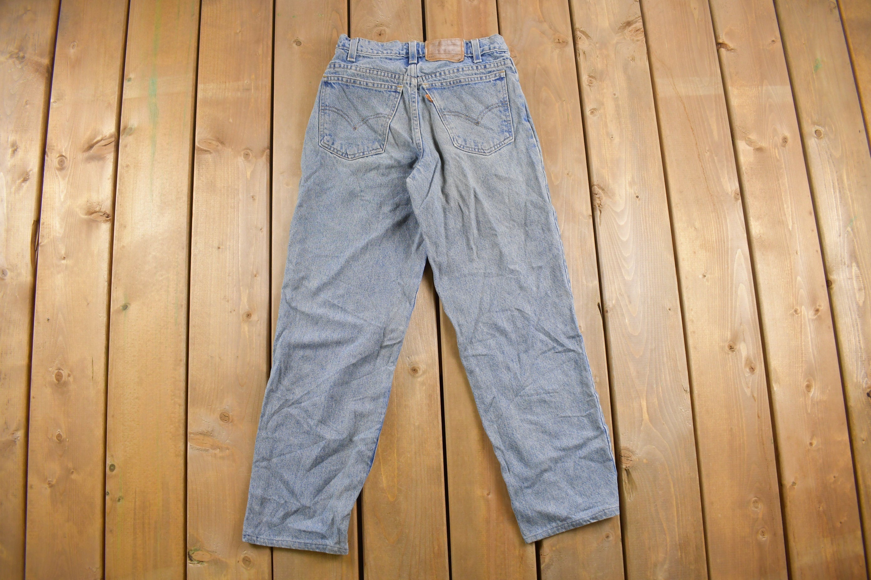 Vintage 1990s Levi's 550 Orange Tab Student Denim Jeans Size 26 x 26